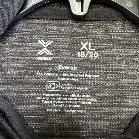 Xersion Big Boys Black/Gray Quick-Dri Lightweight Hooded Shirt NWT Size XL 18/20 - Picture 2 of 7